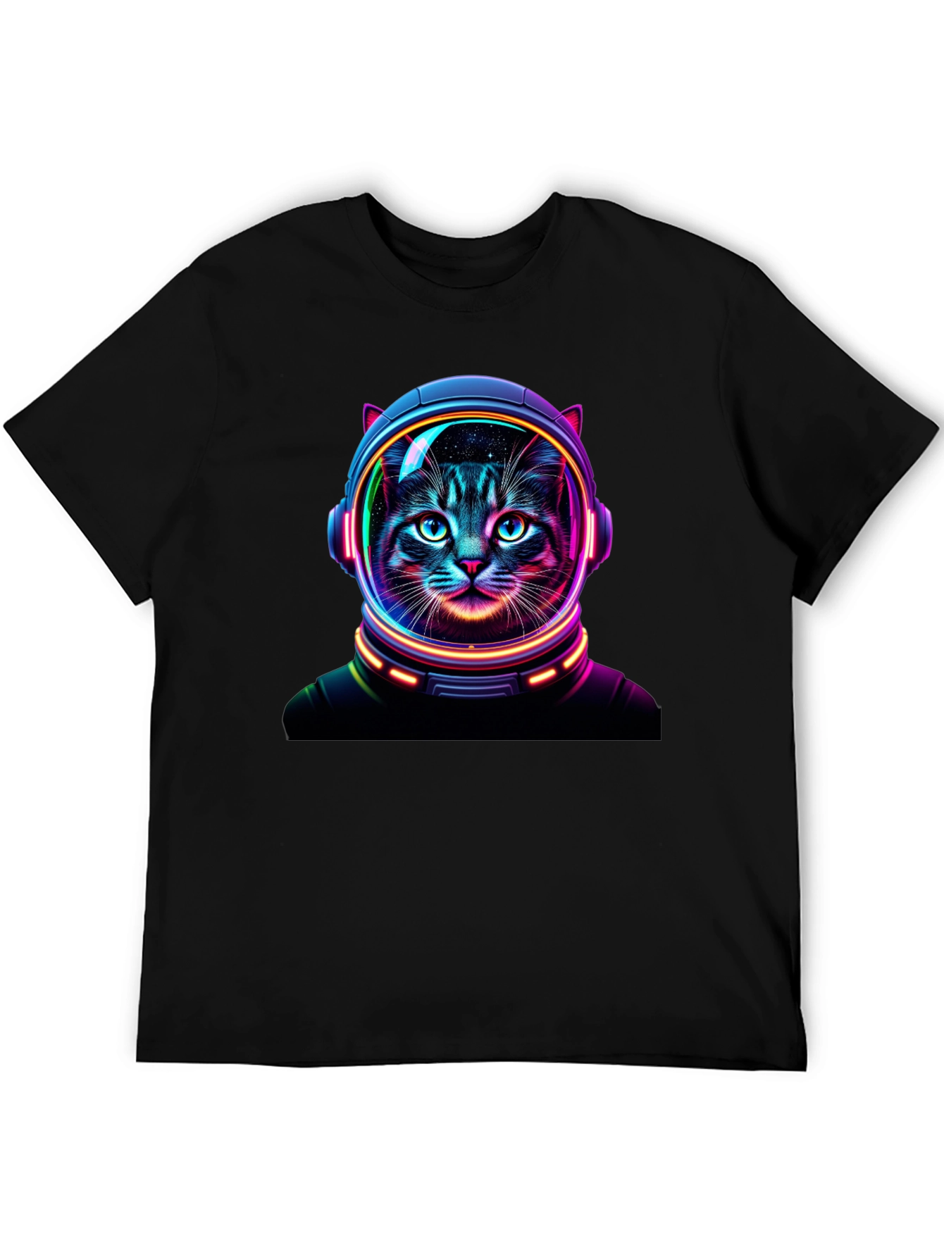 Cosmic Cat T-Shirt - Astronaut Feline Design