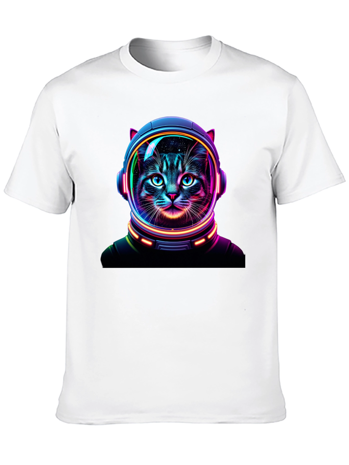 Cosmic Cat T-Shirt - Astronaut Feline Design
