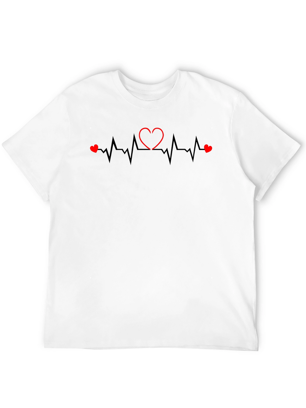 Heartbeat Love Graphic T-Shirt - Mens
