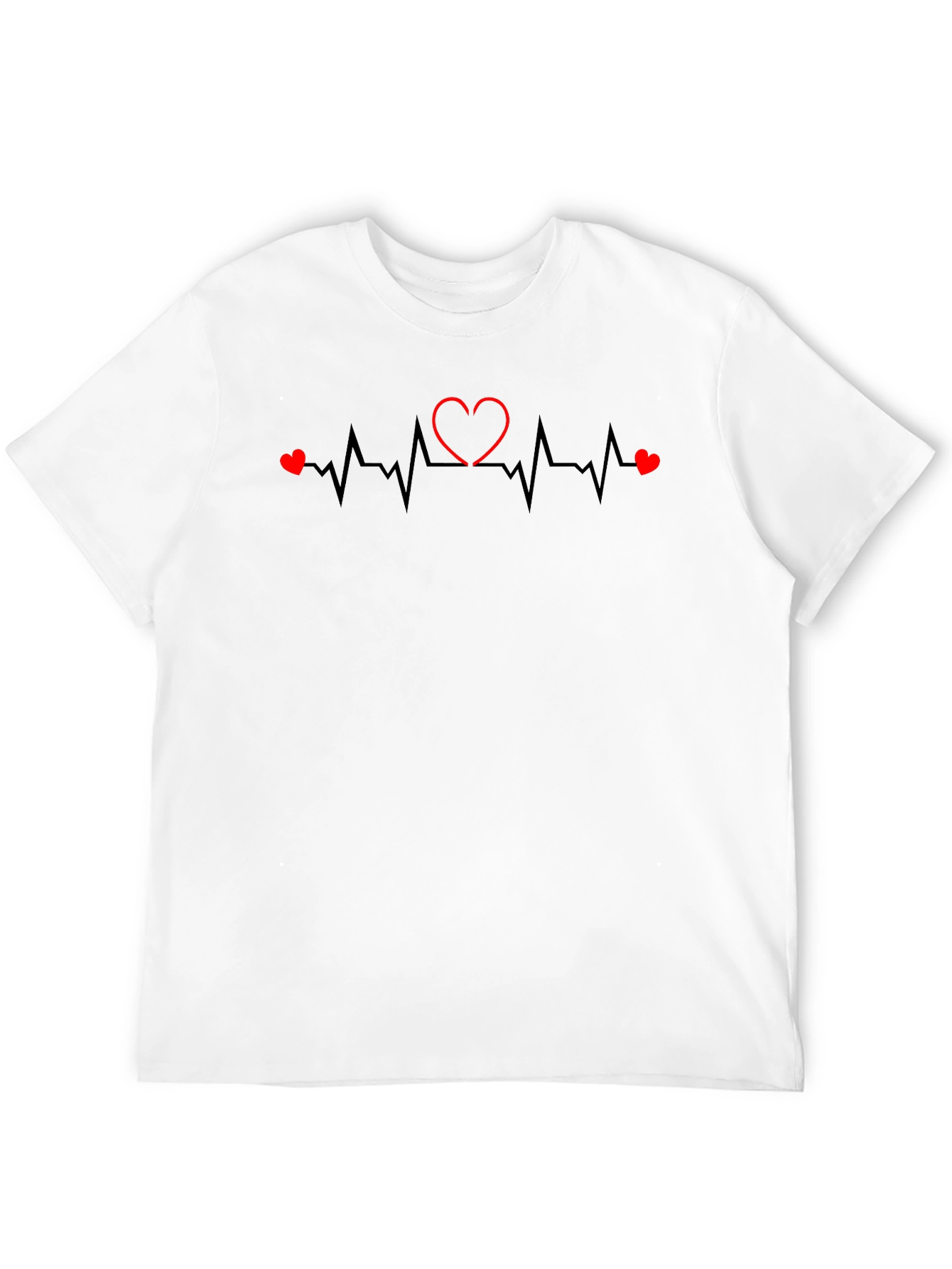 Heartbeat Love Graphic T-Shirt - Mens