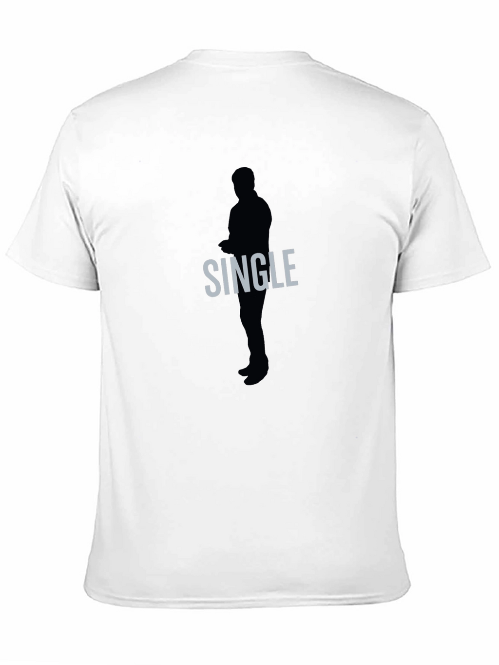 Single Silhouette Graphic Tee - Mens Black T-Shirt