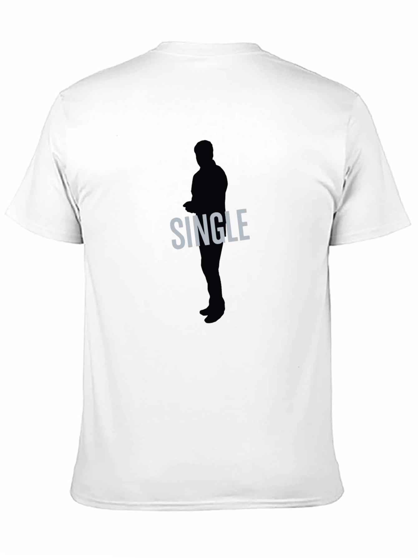 Single Silhouette Graphic Tee - Mens Black T-Shirt