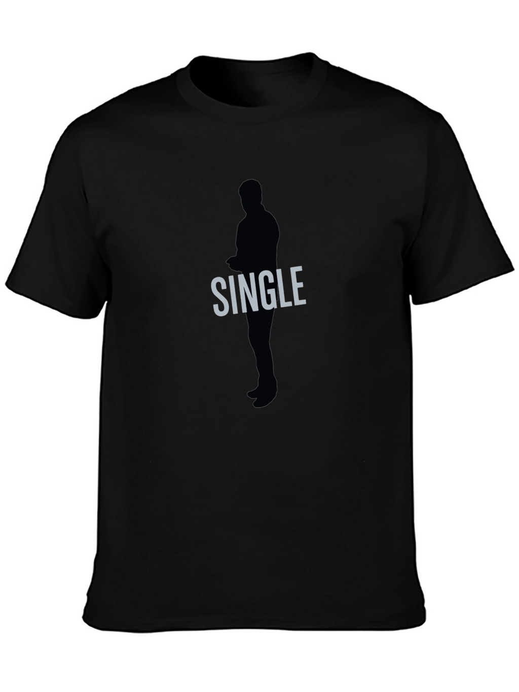 Single Silhouette Graphic Tee - Mens Black T-Shirt