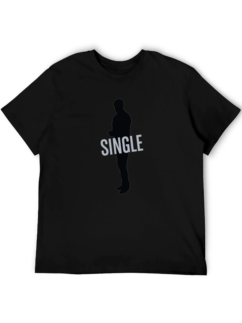 Single Silhouette Graphic Tee - Mens Black T-Shirt