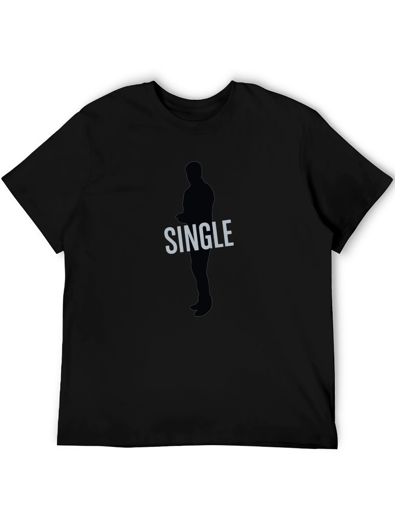 Single Silhouette Graphic Tee - Mens Black T-Shirt