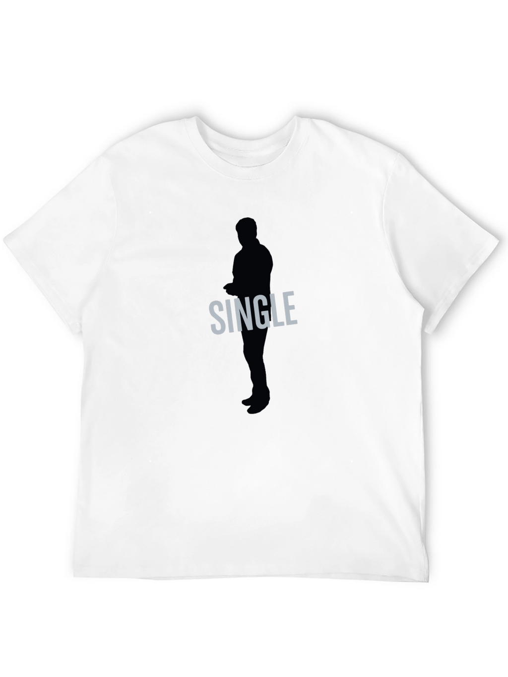 Single Silhouette Graphic Tee - Mens Black T-Shirt