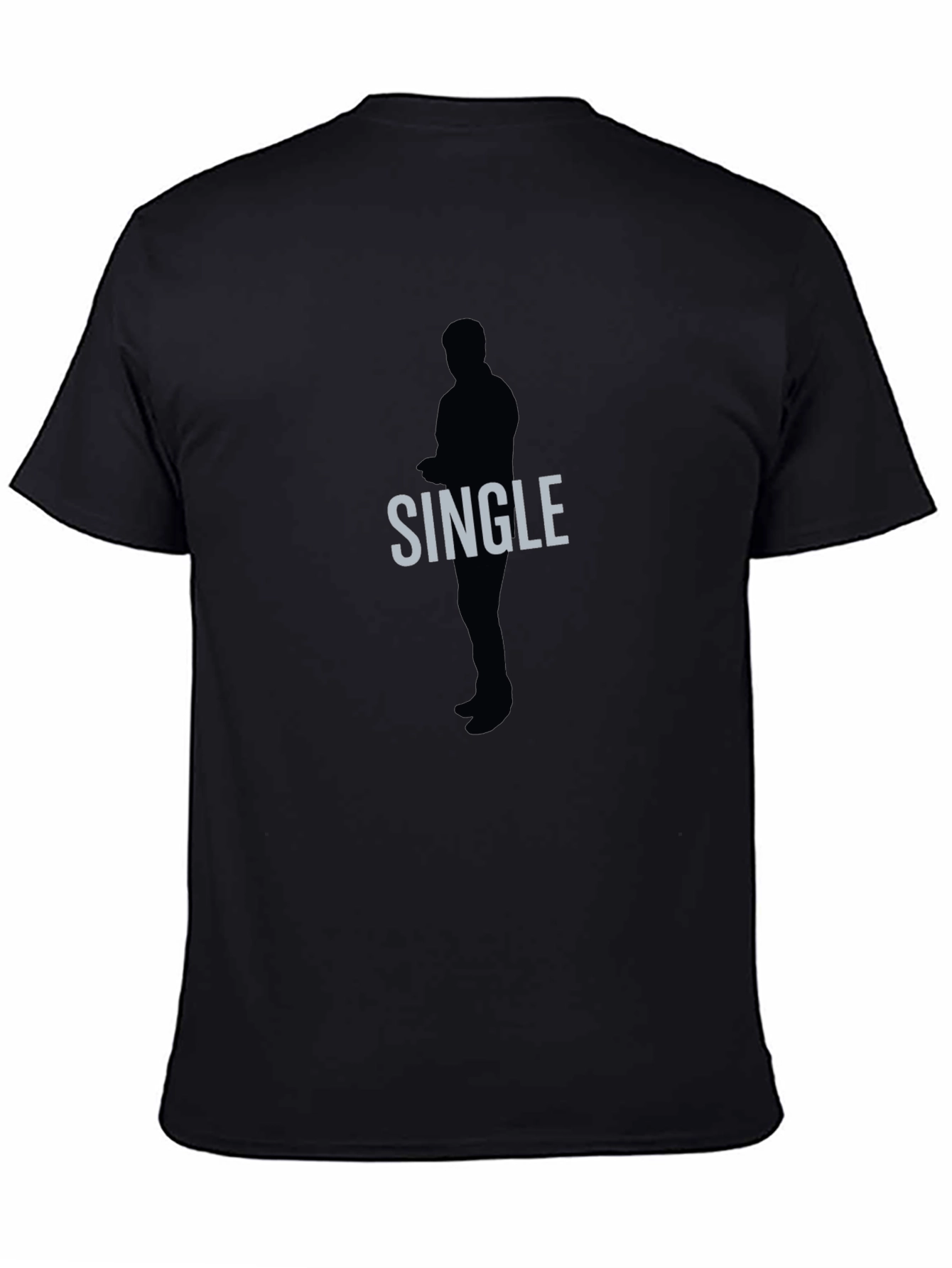 Single Silhouette Graphic Tee - Mens Black T-Shirt