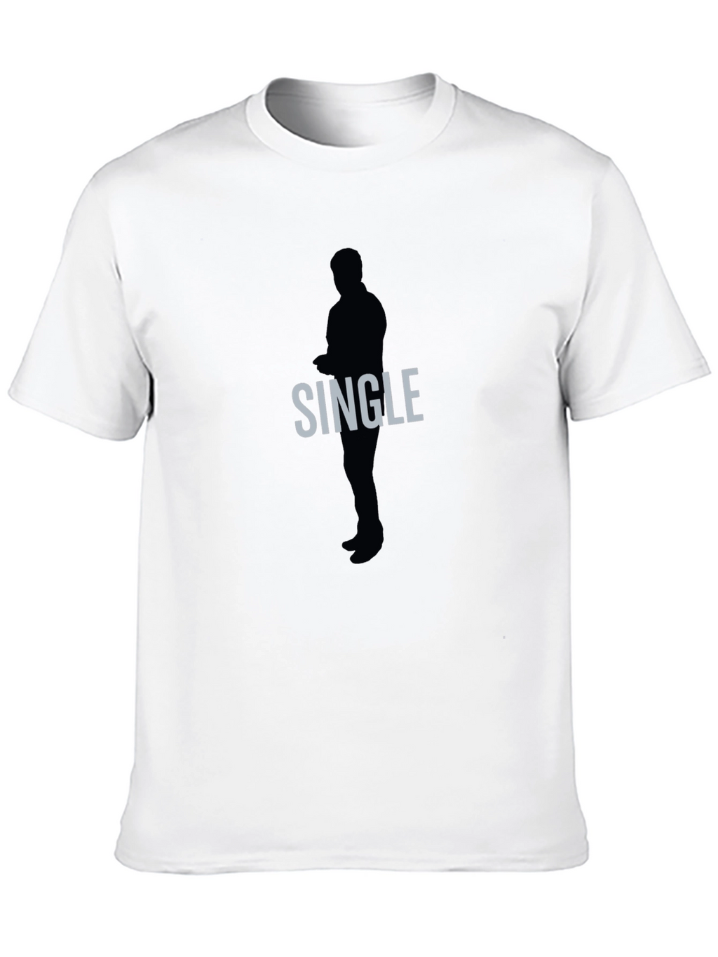 Single Silhouette Graphic Tee - Mens Black T-Shirt