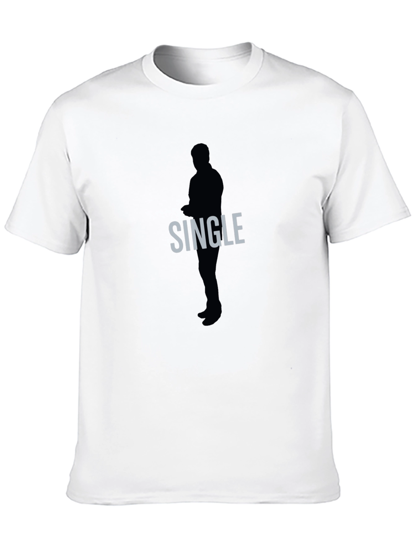 Single Silhouette Graphic Tee - Mens Black T-Shirt