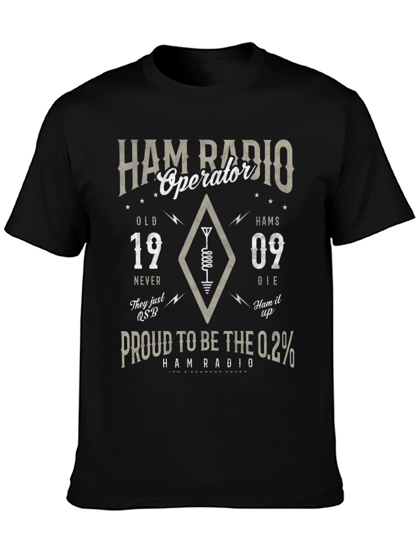 Ham Radio Operator T-Shirt: Proud to Be The 0.2%