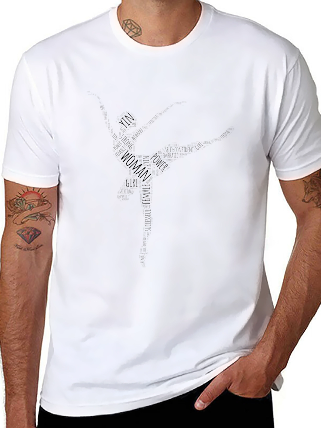 Empowered Woman T-Shirt - Word Art Design