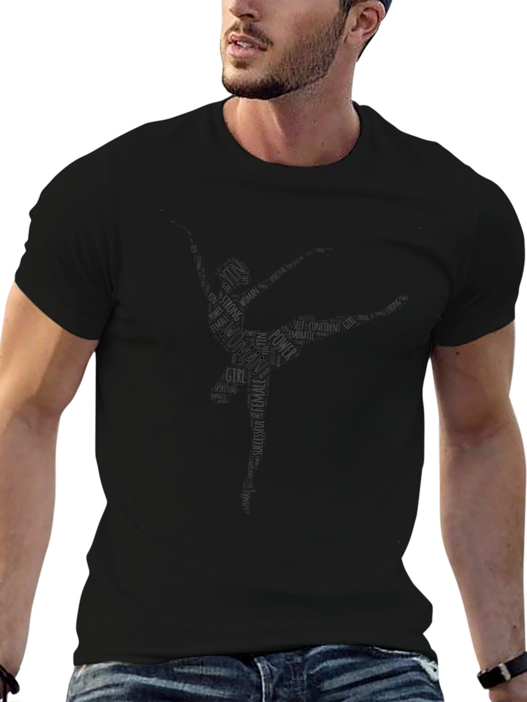 Empowered Woman T-Shirt - Word Art Design