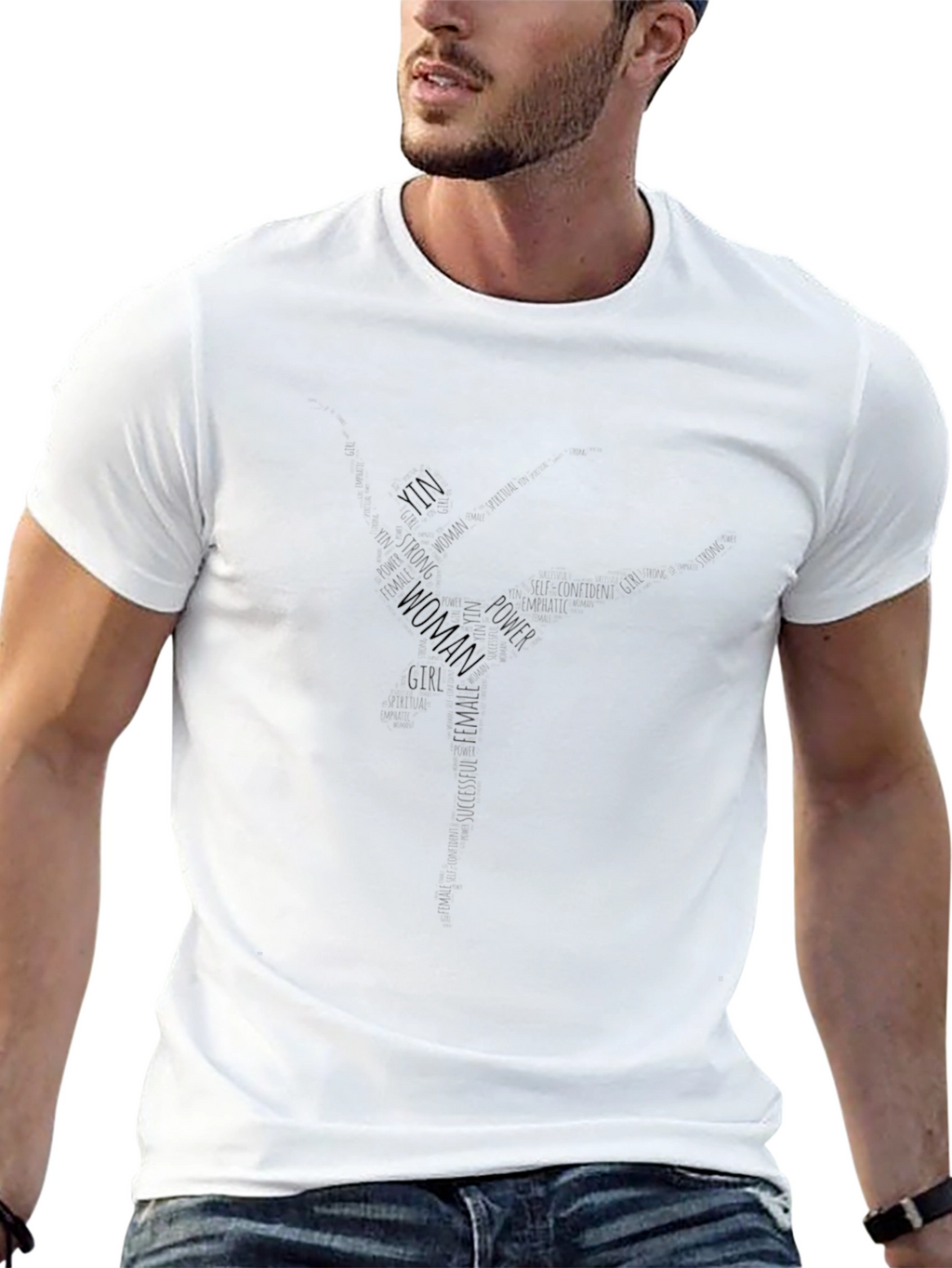 Empowered Woman T-Shirt - Word Art Design