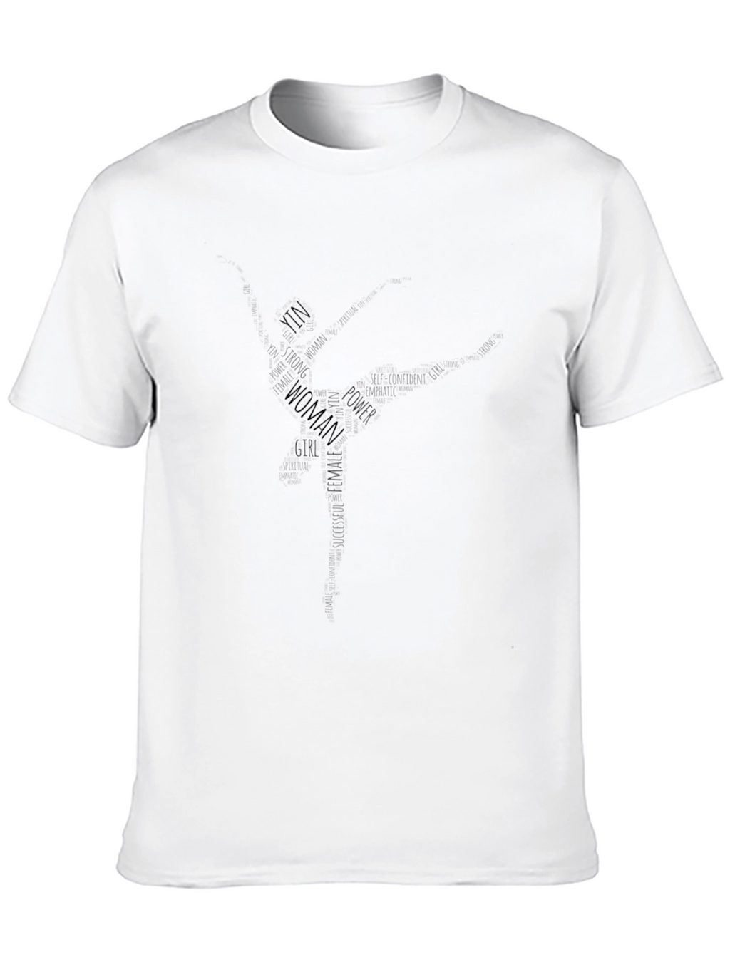 Empowered Woman T-Shirt - Word Art Design