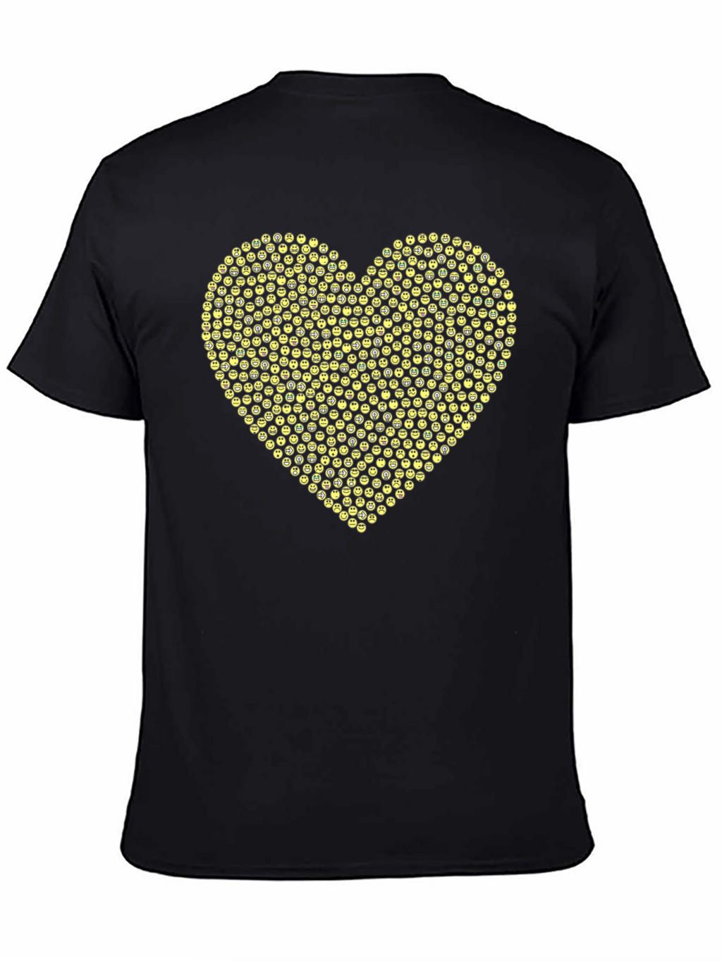 Emoji Heart Graphic Black Tee