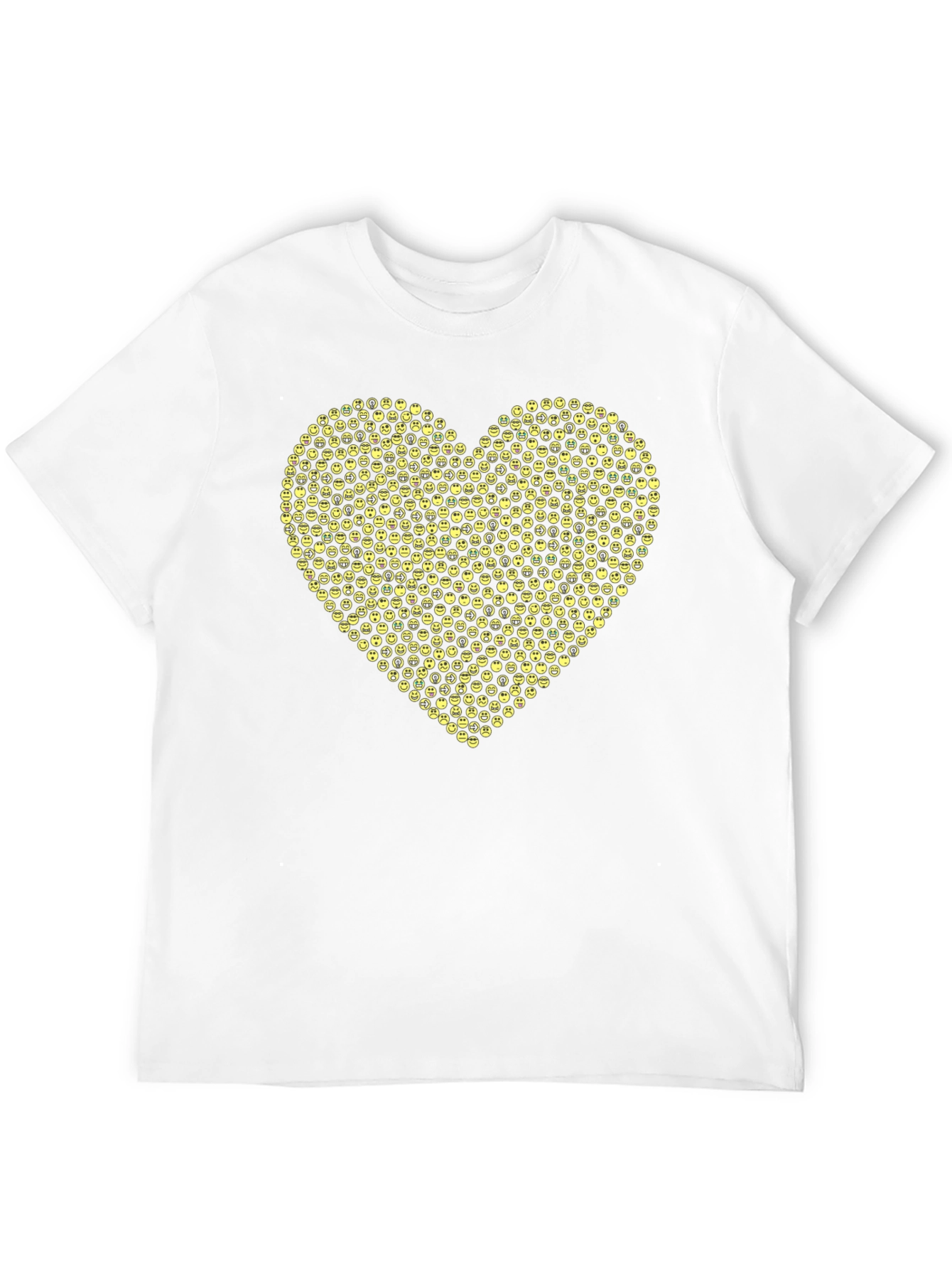 Emoji Heart Graphic Black Tee