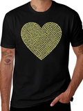 Emoji Heart Graphic Black Tee
