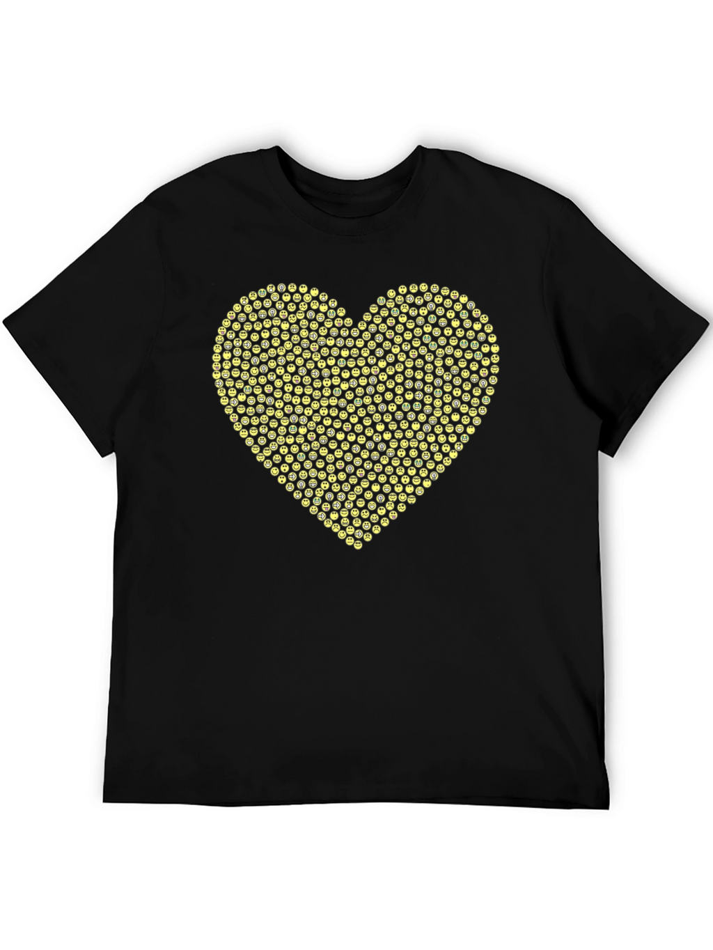 Emoji Heart Graphic Black Tee