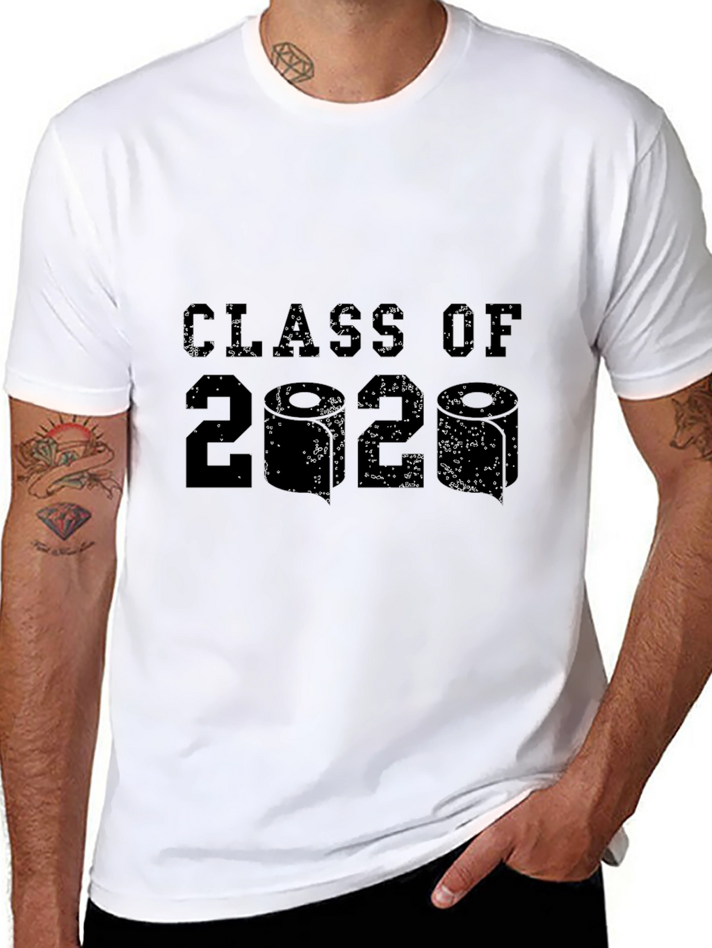 Class of 2020 Distressed Graphic T-Shirt