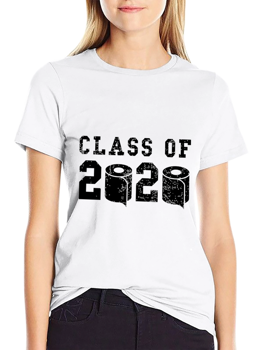 Class of 2020 Distressed Graphic T-Shirt