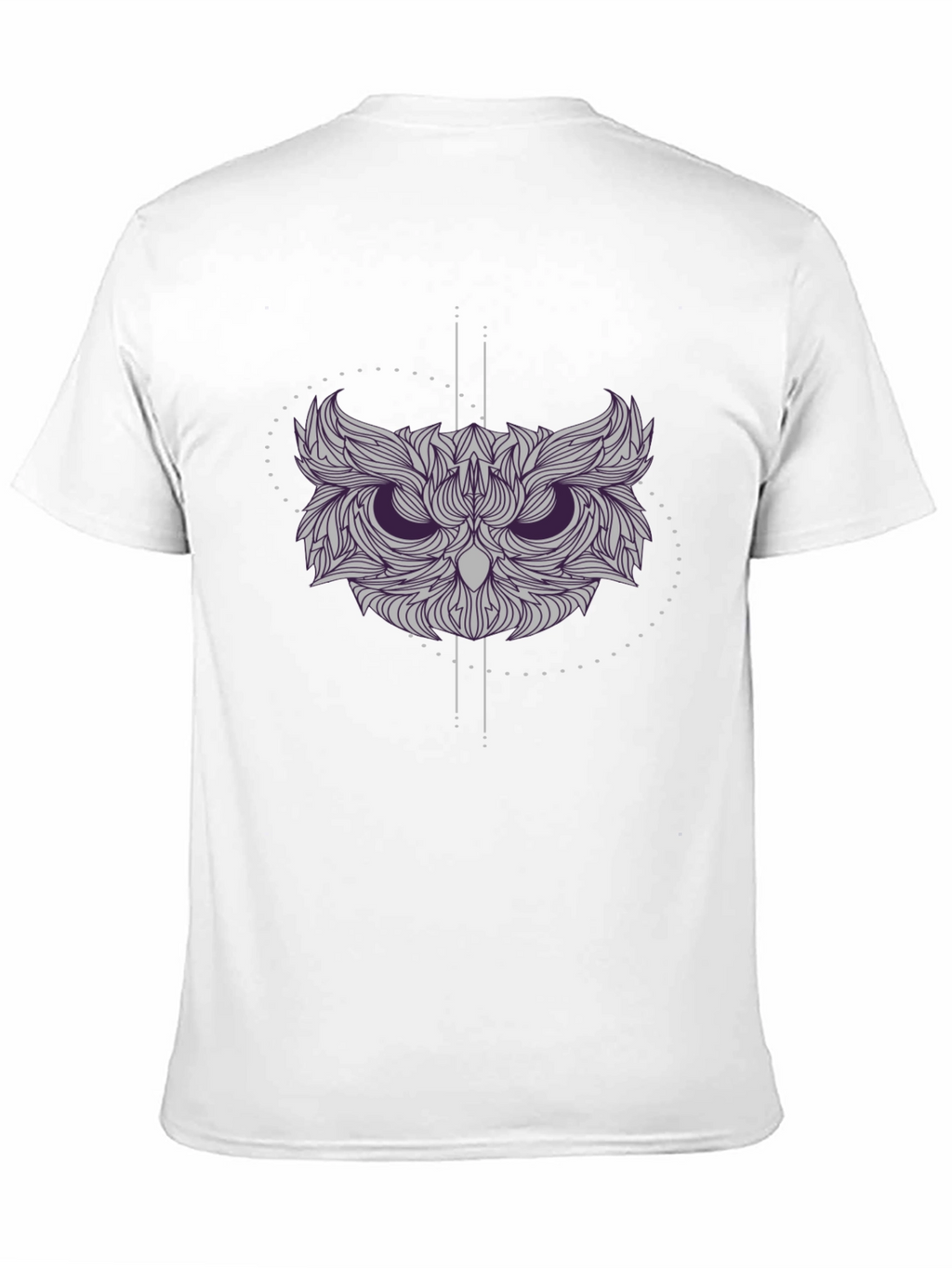 Geometric Owl Graphic Tee - Stylish Black T-Shirt