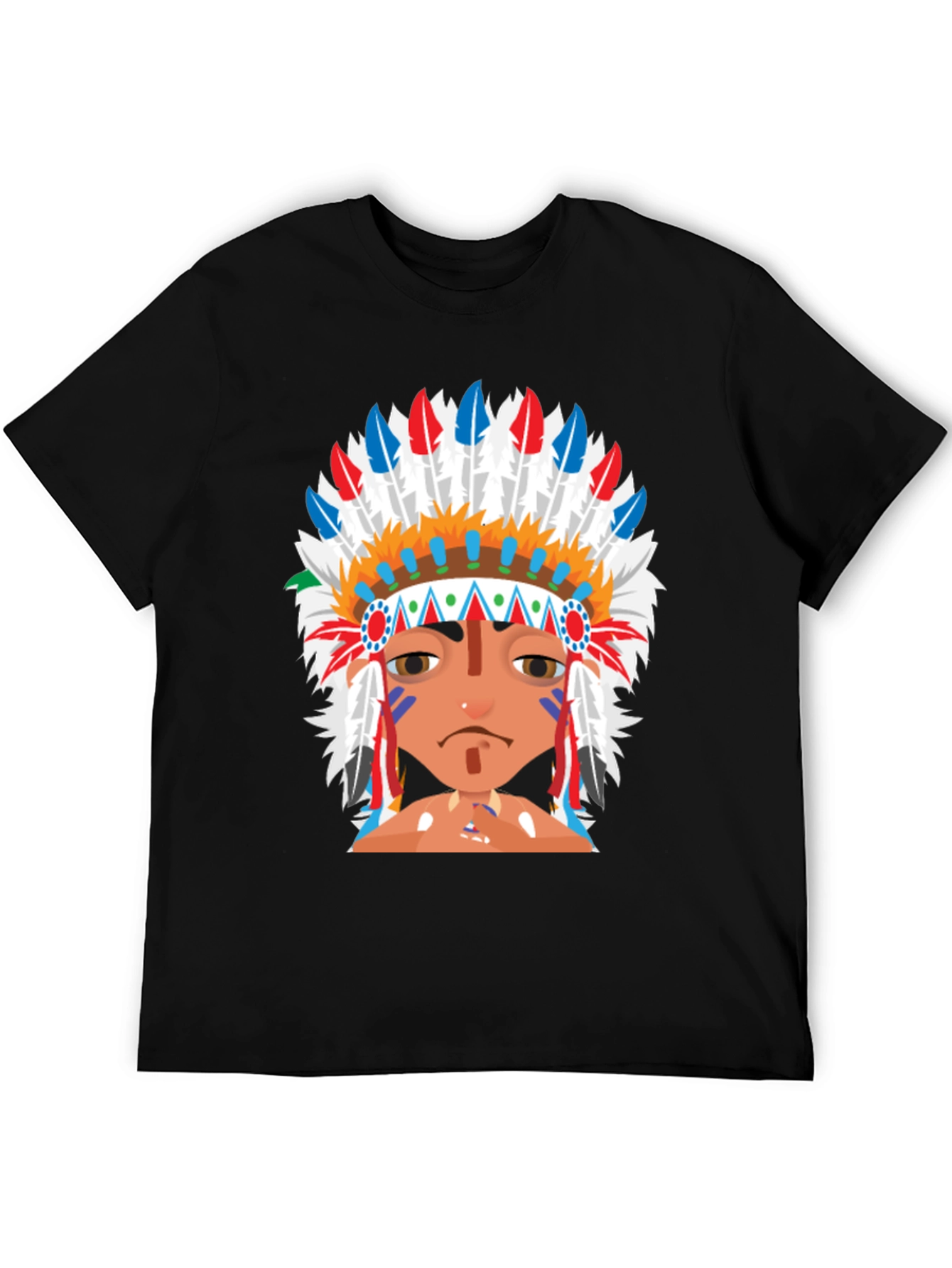 Native American Headdress Graphic T-Shirt