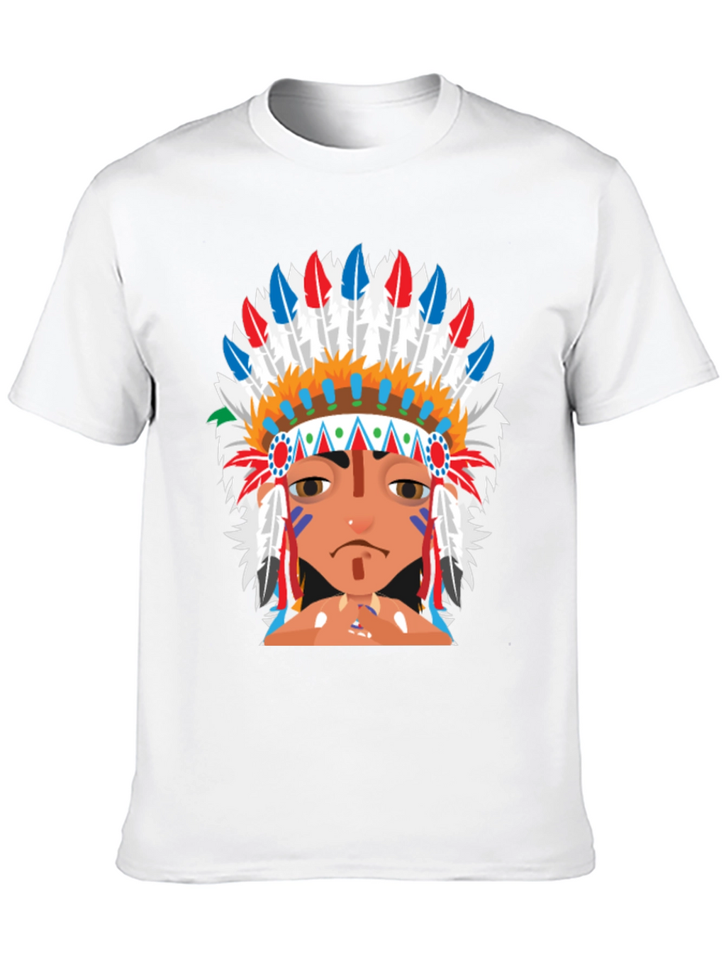 Native American Headdress Graphic T-Shirt