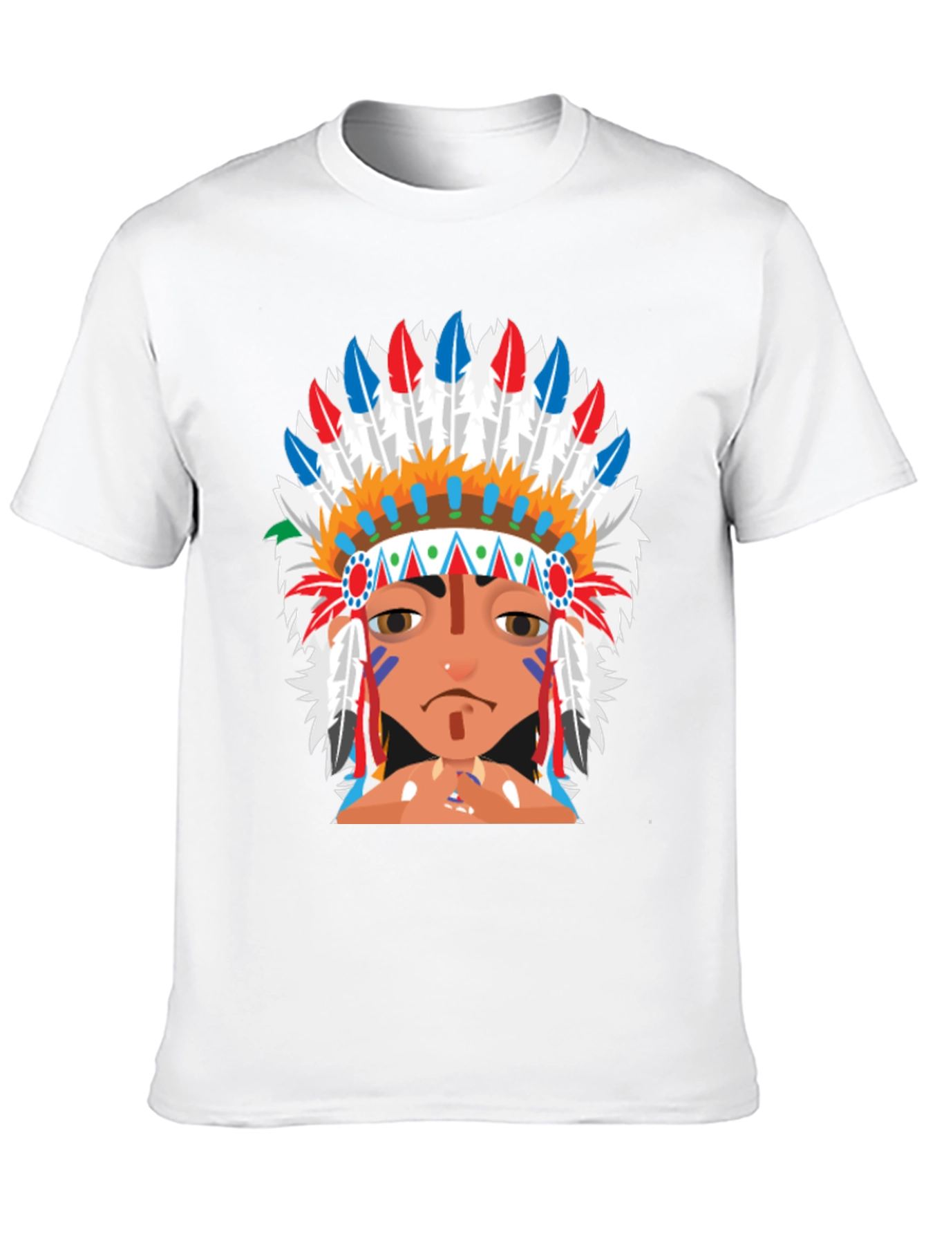 Native American Headdress Graphic T-Shirt