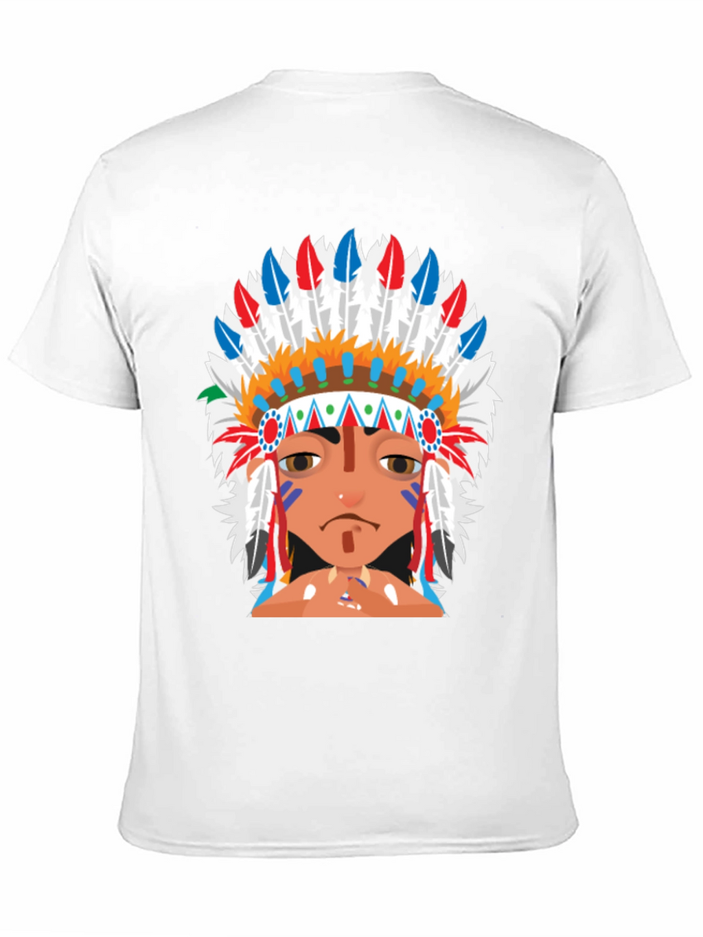 Native American Headdress Graphic T-Shirt