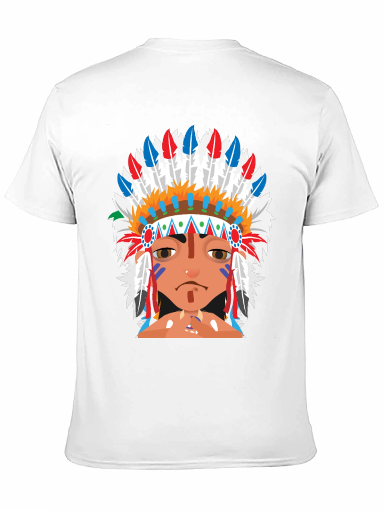 Native American Headdress Graphic T-Shirt