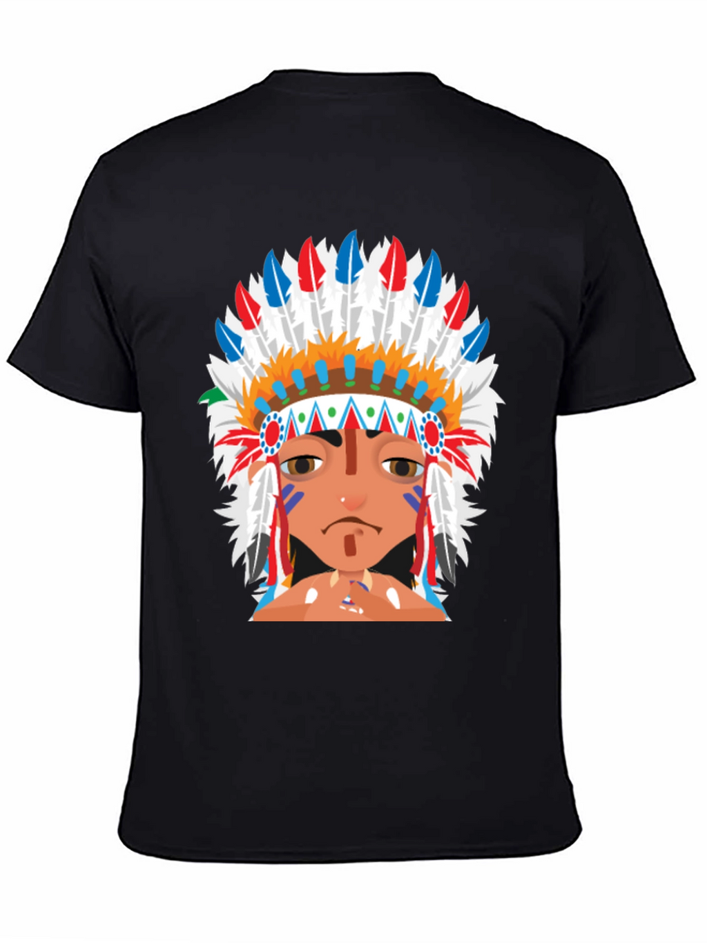 Native American Headdress Graphic T-Shirt