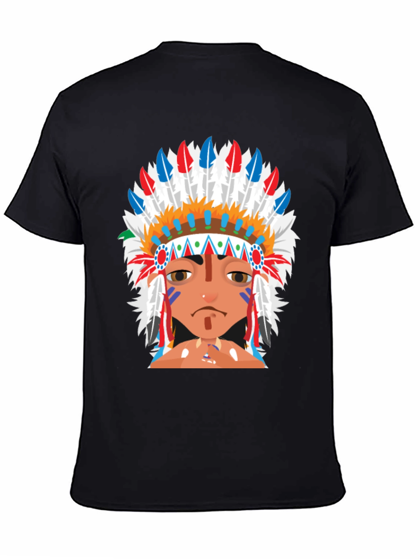Native American Headdress Graphic T-Shirt