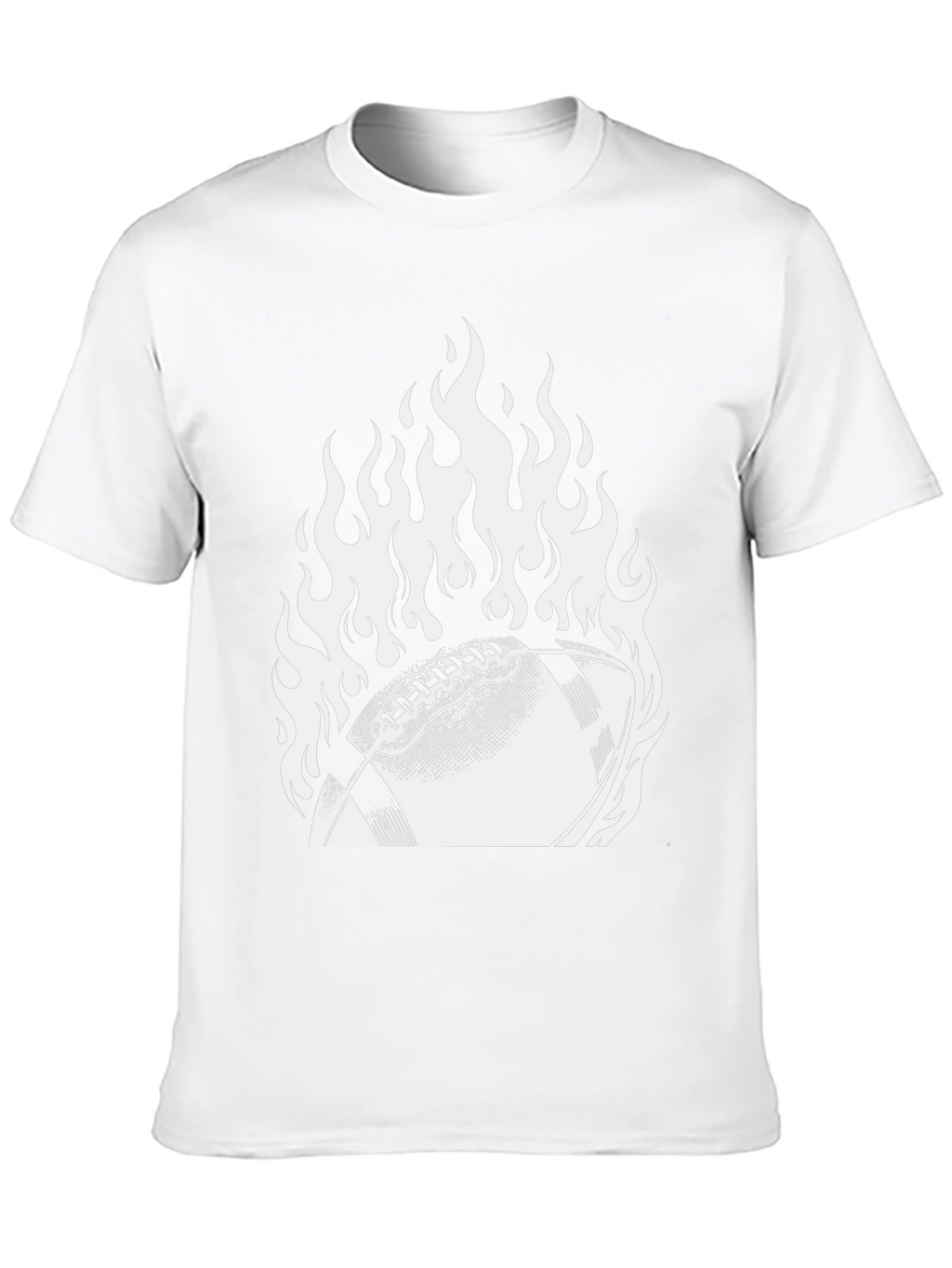 Fiery Football Graphic Tee