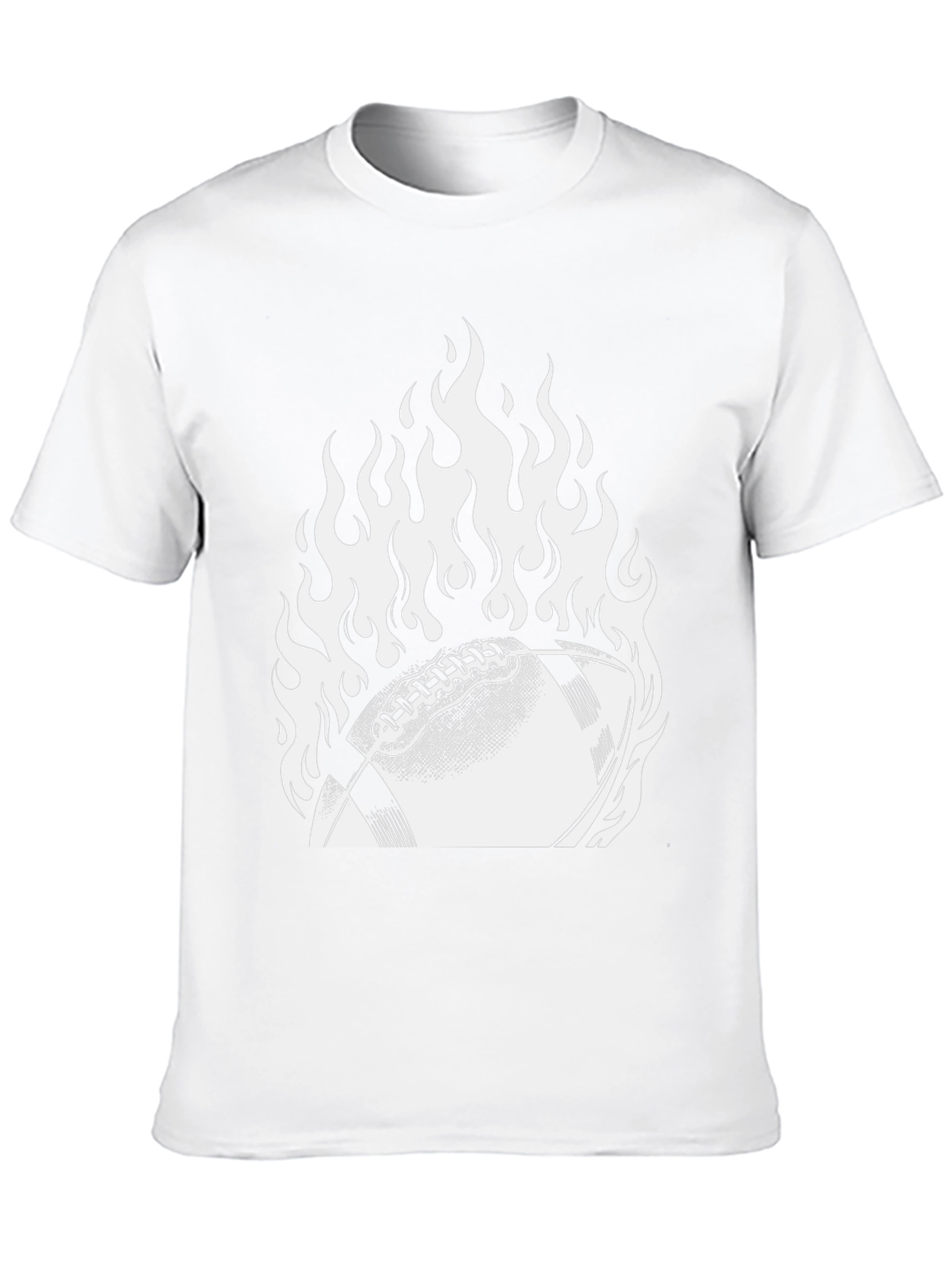 Fiery Football Graphic Tee