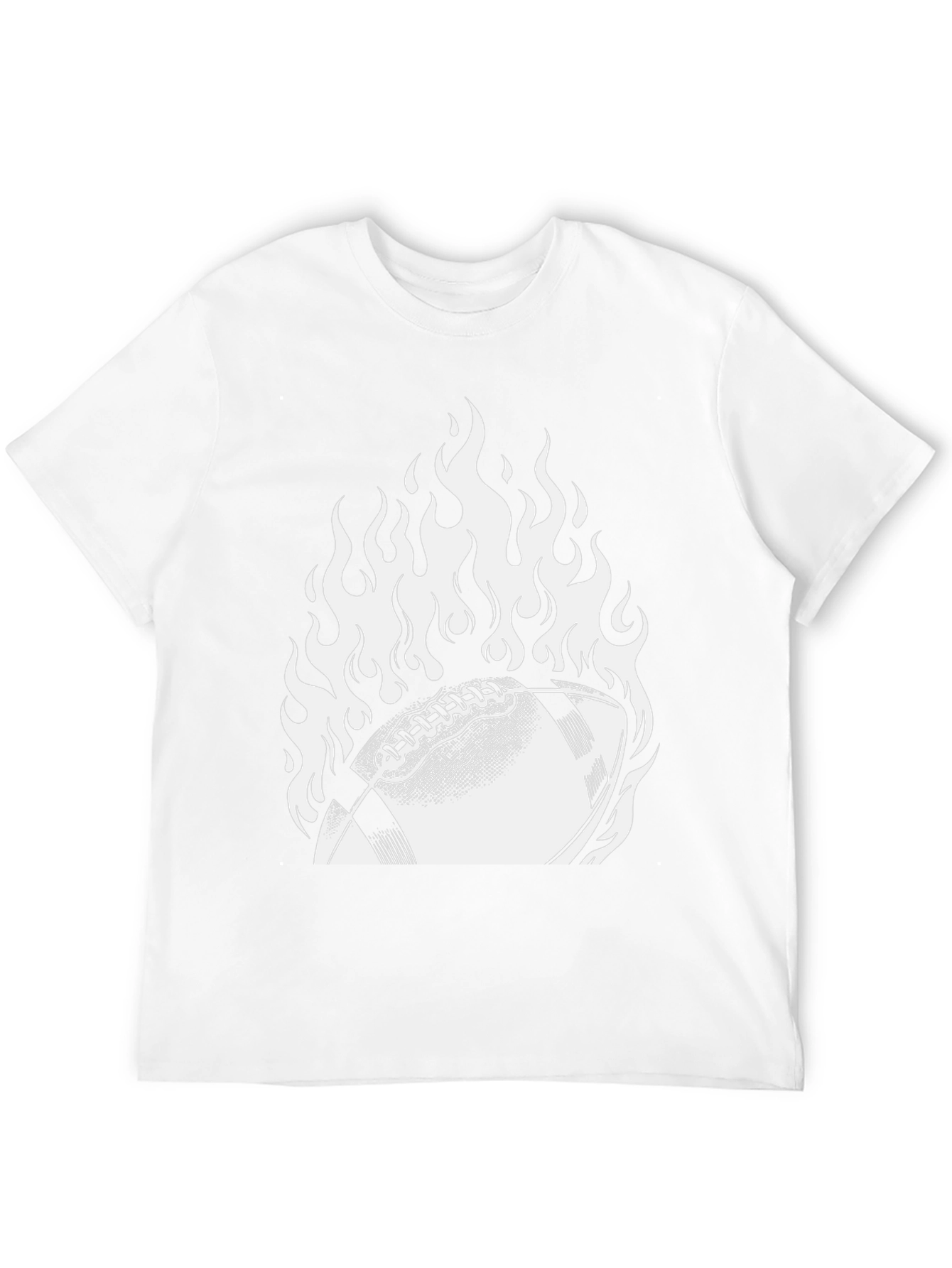 Fiery Football Graphic Tee