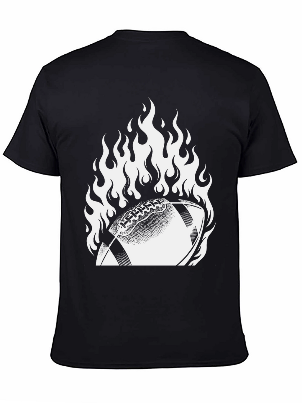 Fiery Football Graphic Tee