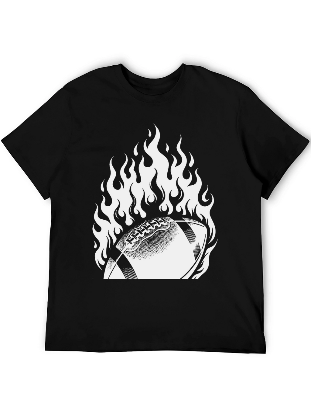 Fiery Football Graphic Tee