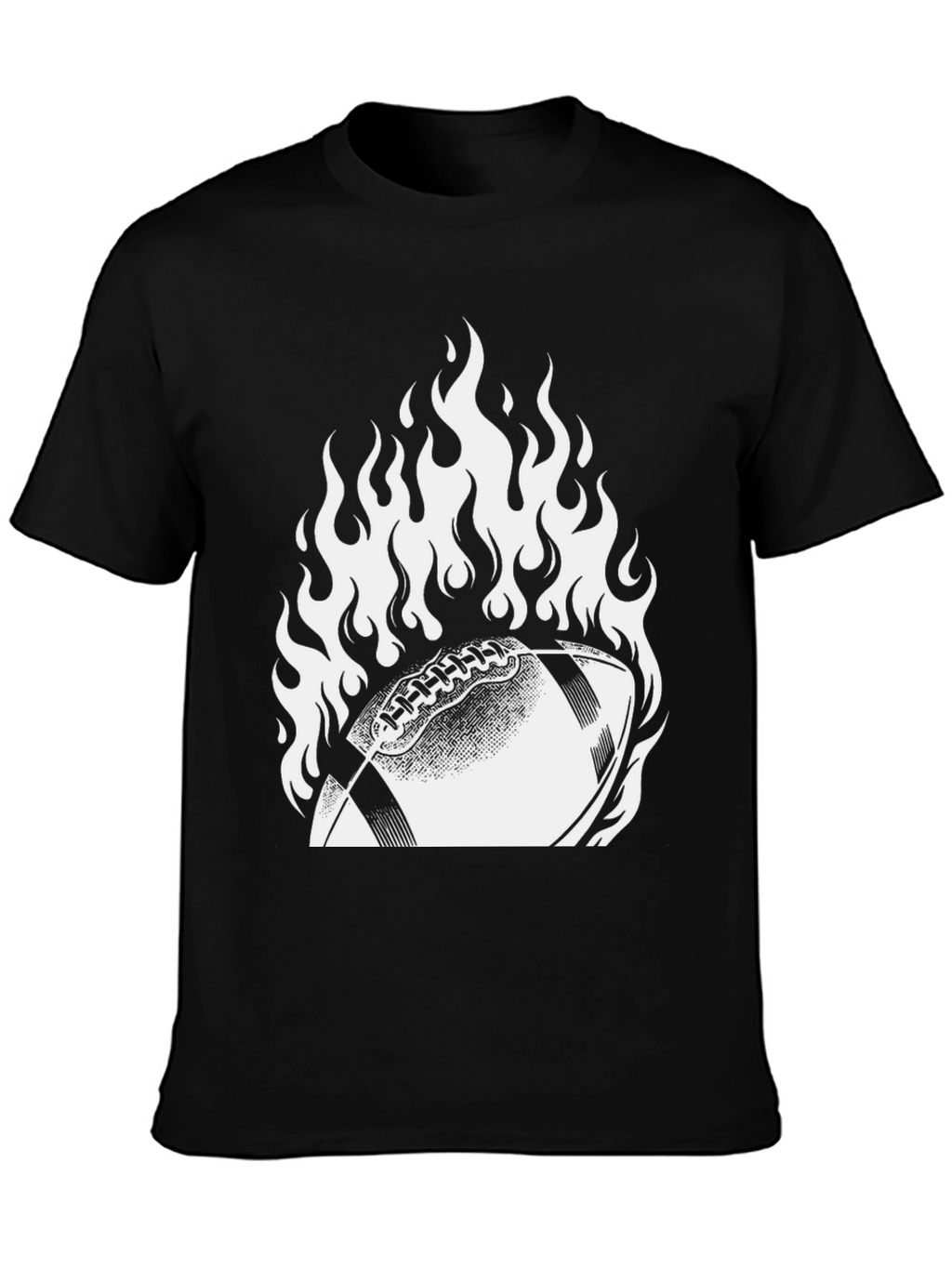 Fiery Football Graphic Tee