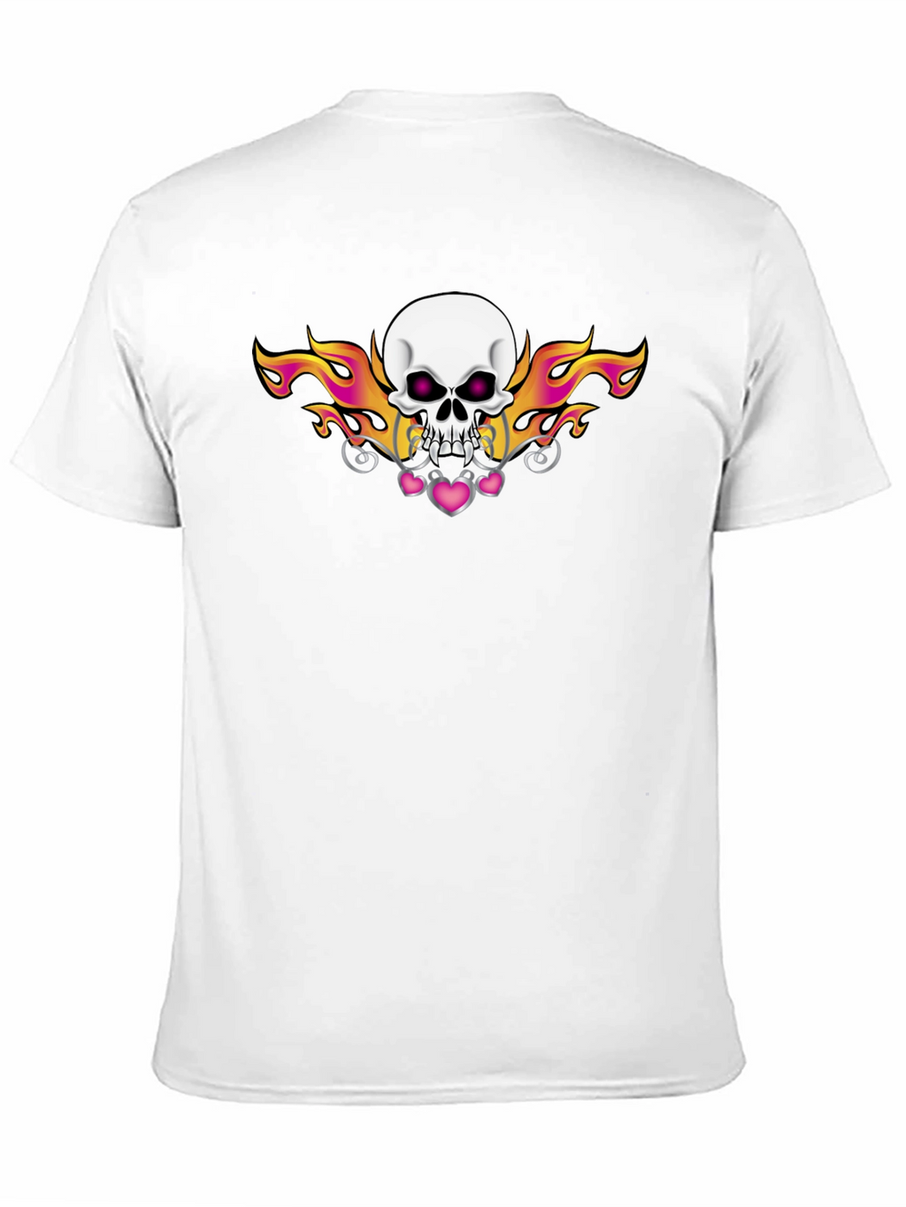 Skull and Flames Graphic Tee