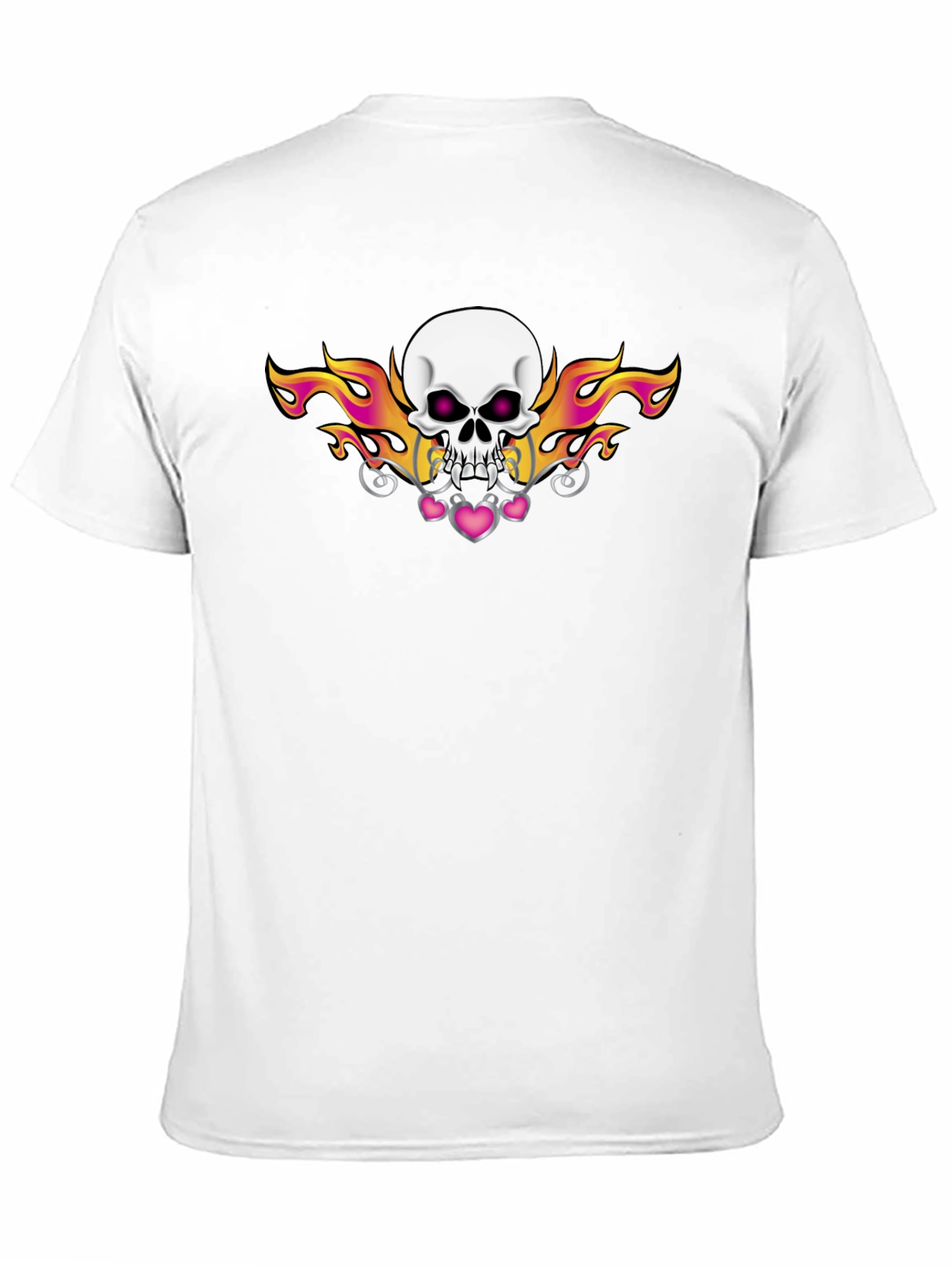 Skull and Flames Graphic Tee