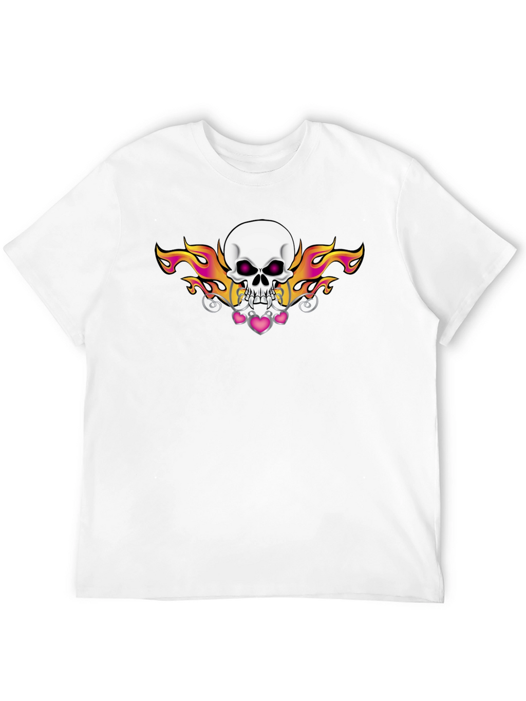 Skull and Flames Graphic Tee