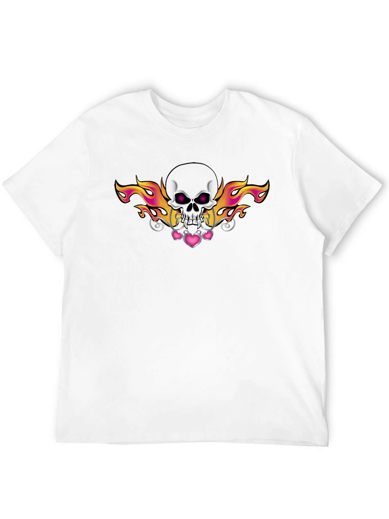 Skull and Flames Graphic Tee
