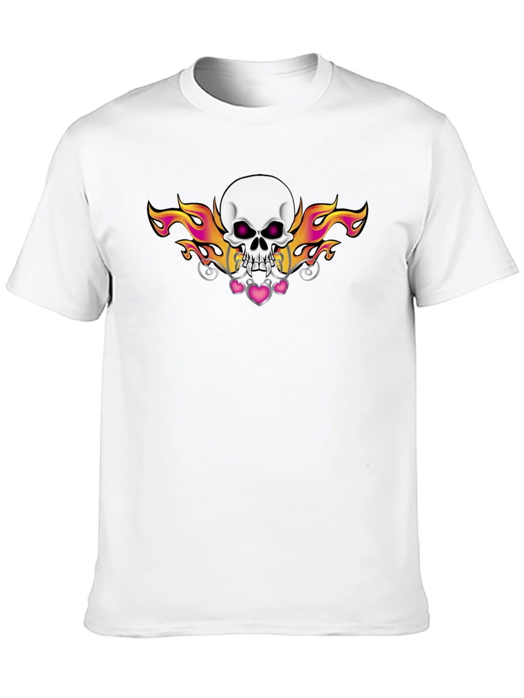 Skull and Flames Graphic Tee