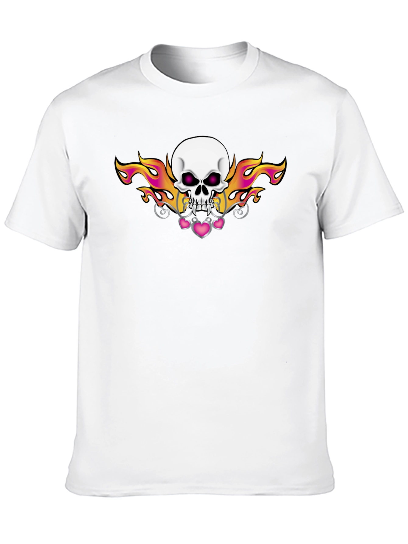 Skull and Flames Graphic Tee