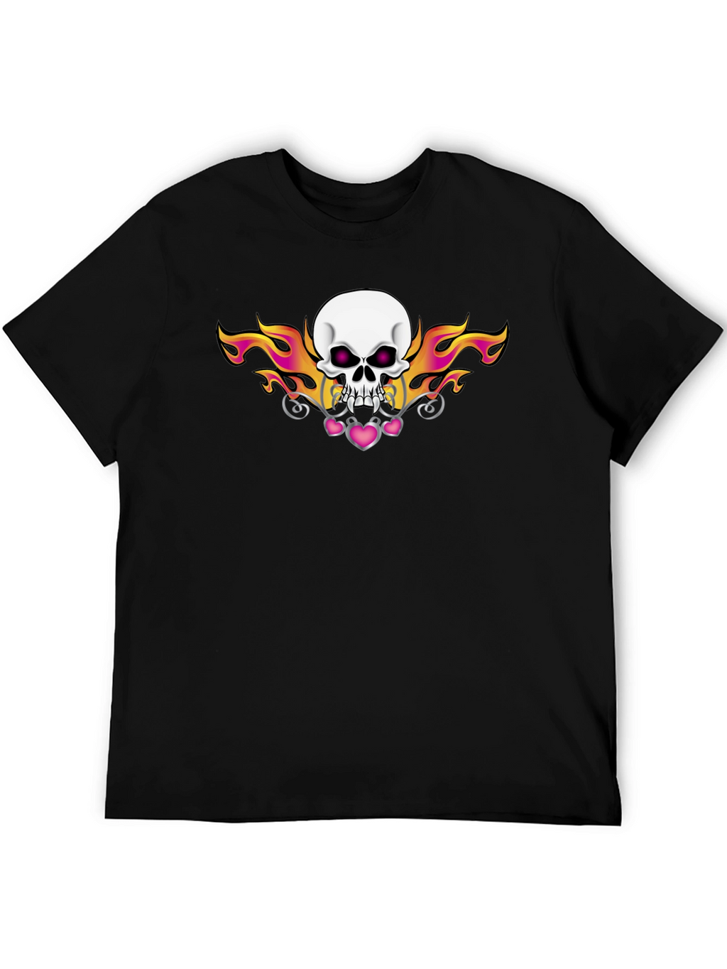 Skull and Flames Graphic Tee