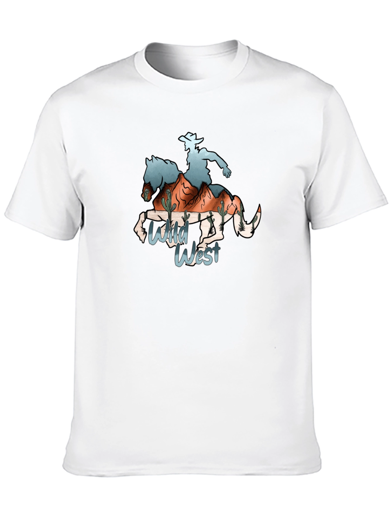 Wild West Cowboy Graphic T-Shirt