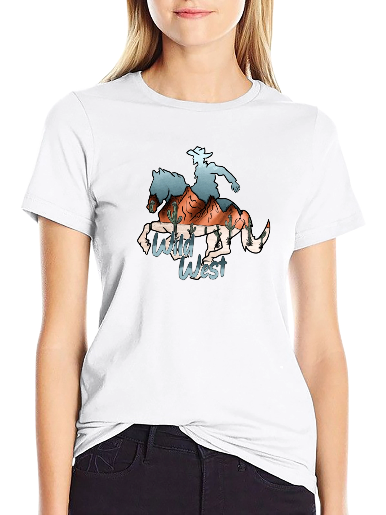 Wild West Cowboy Graphic T-Shirt
