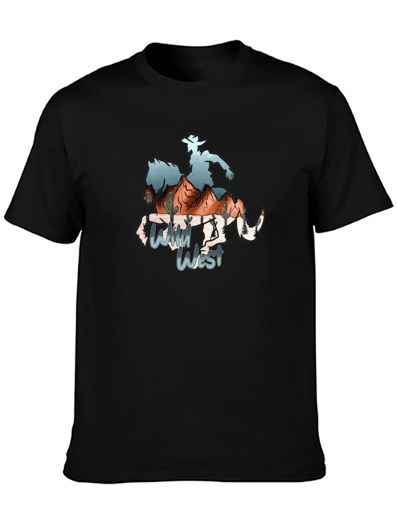 Wild West Cowboy Graphic T-Shirt