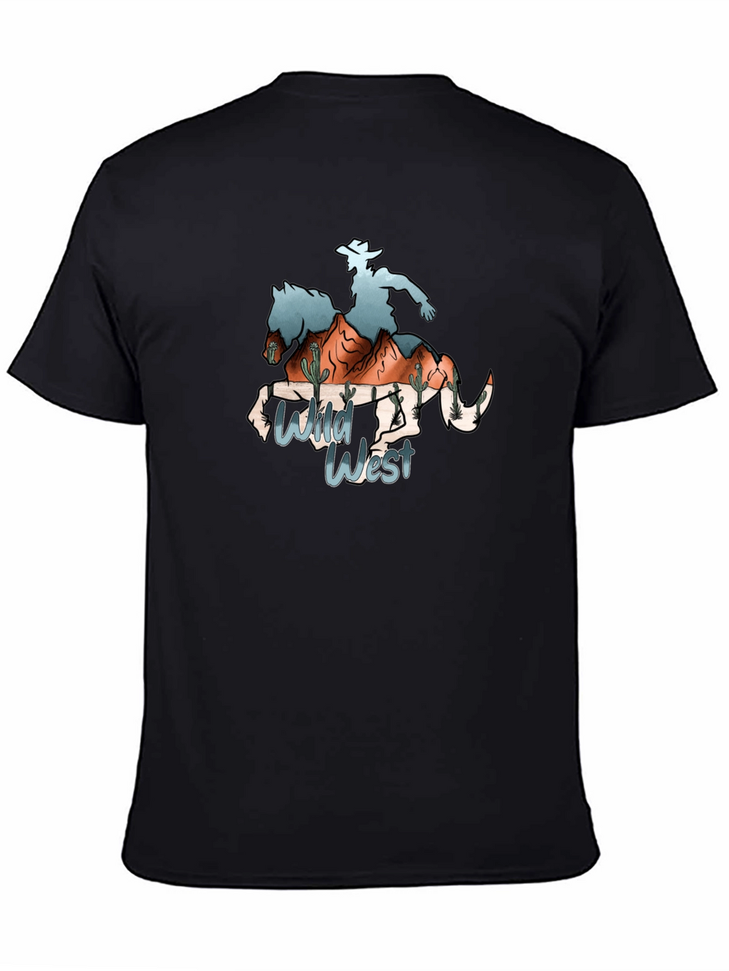 Wild West Cowboy Graphic T-Shirt