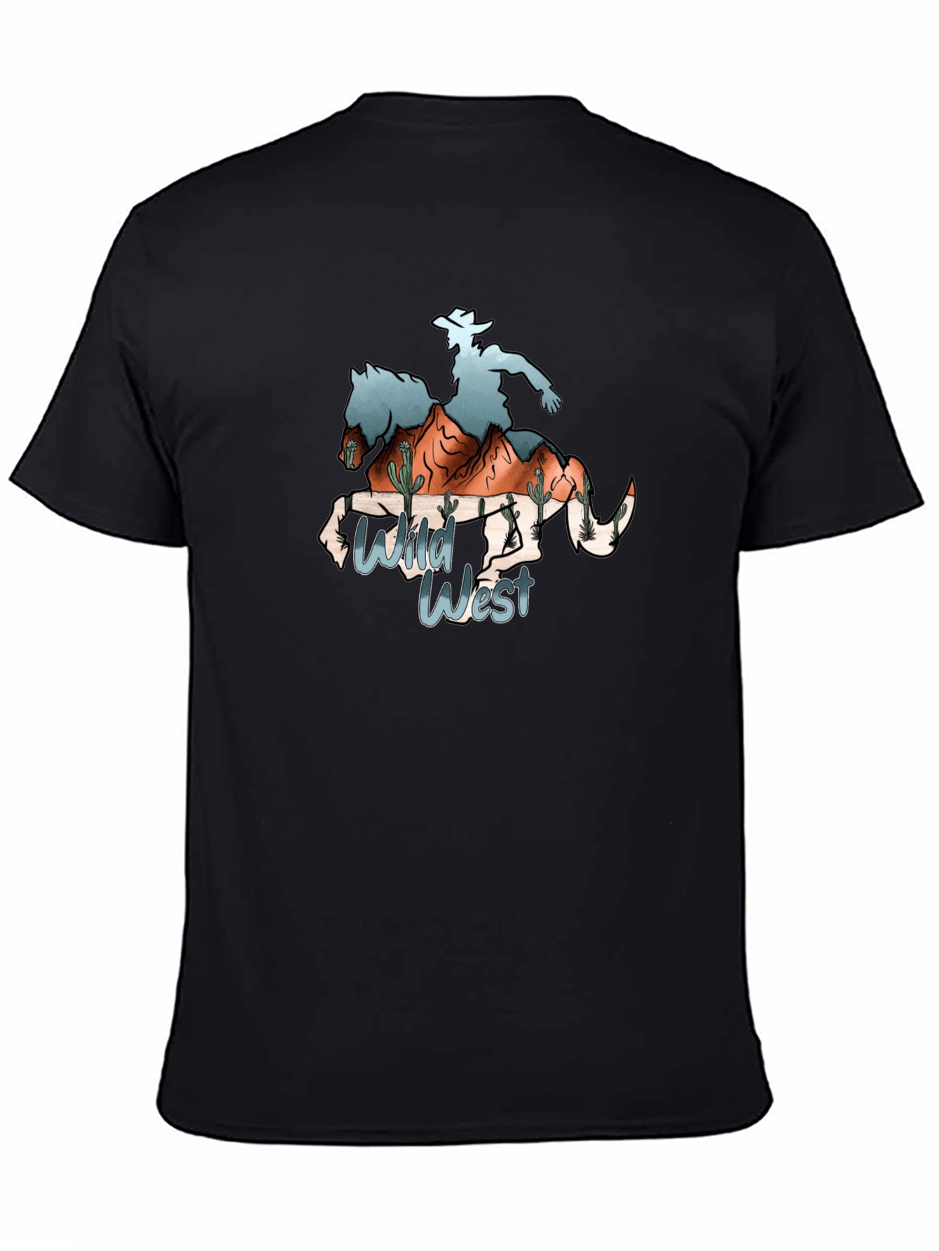 Wild West Cowboy Graphic T-Shirt